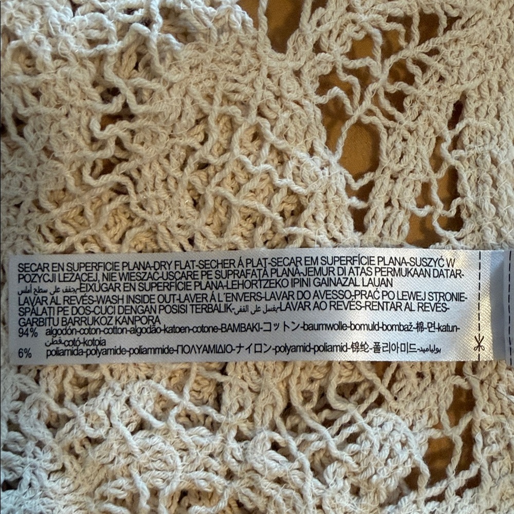 Zara Cream Lace Long Cardigan - Picture 9 of 9